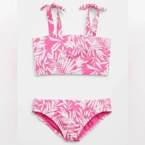 GAP Kids Floral Print Swim Two-Piece Color: Pink Palm SIze: M(8-9)